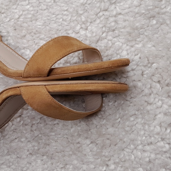 MAJE FARRIA suede block heels in camel size 40 - Picture 12 of 16